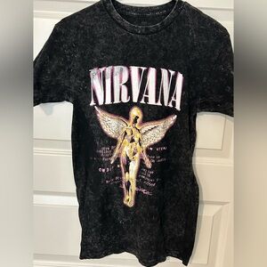 Nirvana Black Graphic T-Shirt